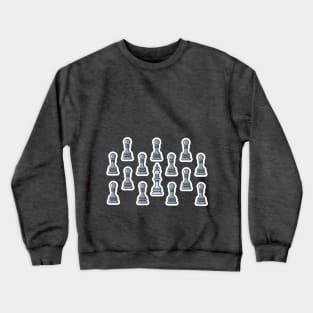 Chess Leader King Pattern Sticker style vector illustration. Sport board game object icon concept. Stand out, different and unique concept, business idea. Crewneck Sweatshirt